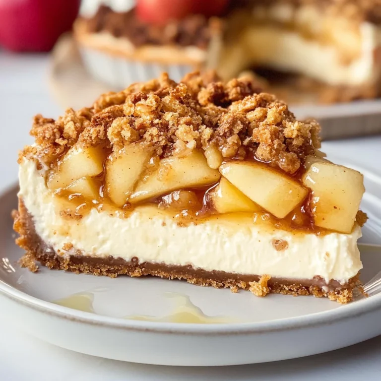 Apple Crisp Cheesecake