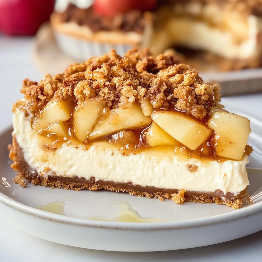 Apple Crisp Cheesecake