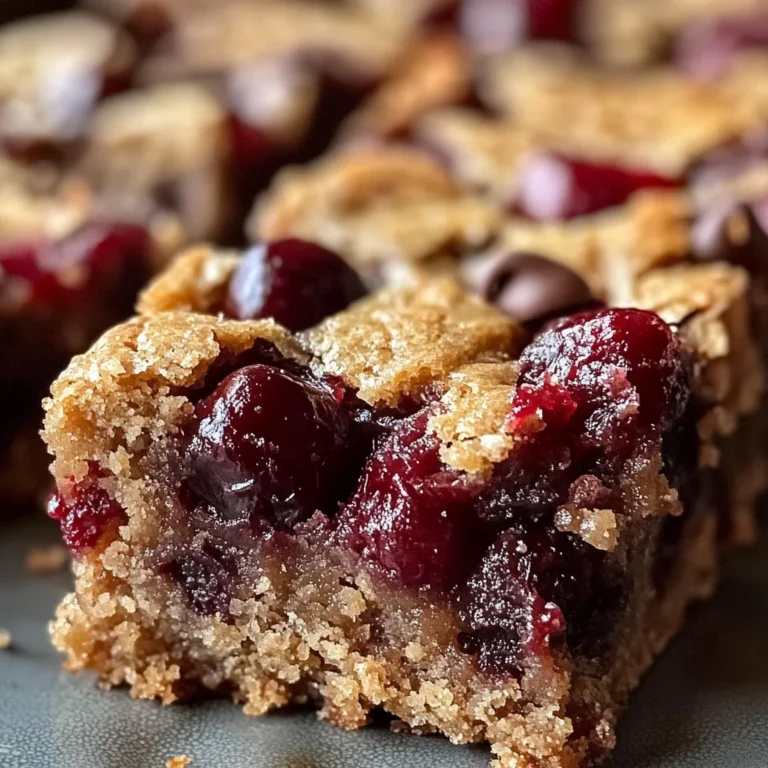 Chocolate Chip Cherry Bars