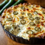Creamy Baked Jalapeño Artichoke Dip