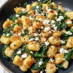 Crispy Gnocchi With Spinach And Feta