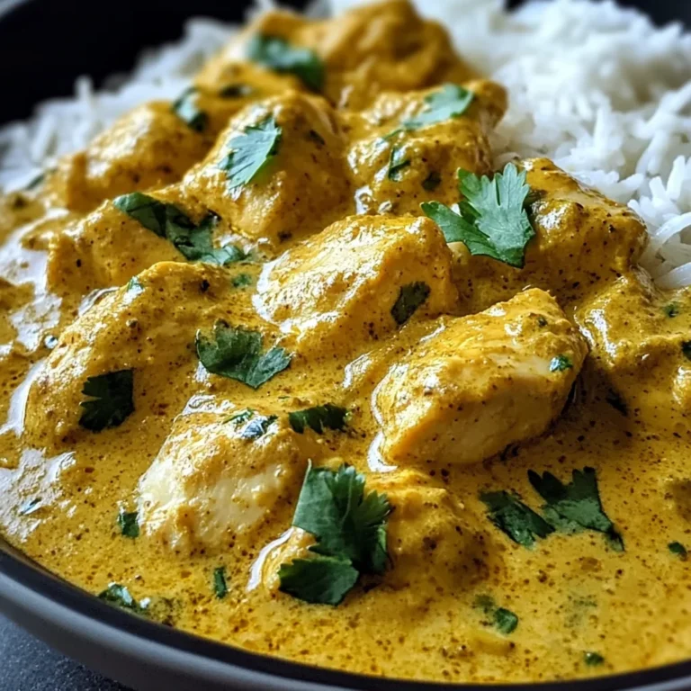 Easy Homemade Chicken Korma with Flatbread or Rice