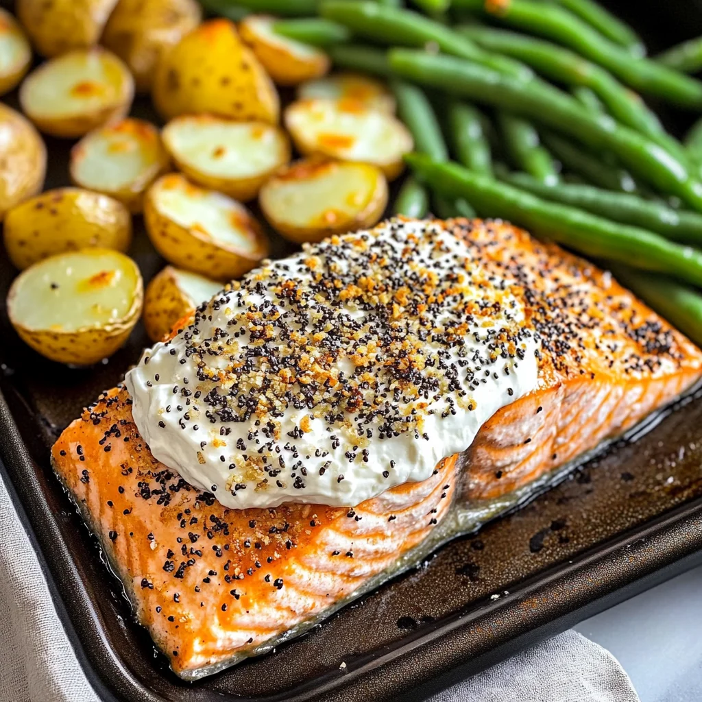 Everything Bagel Sheet Pan Salmon