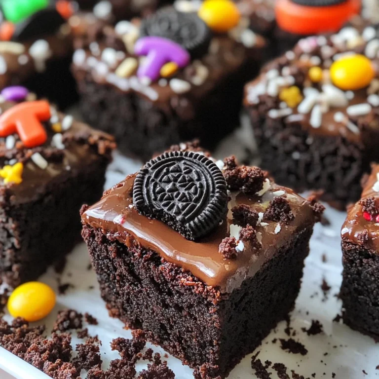 Graveyard Brownie Bites