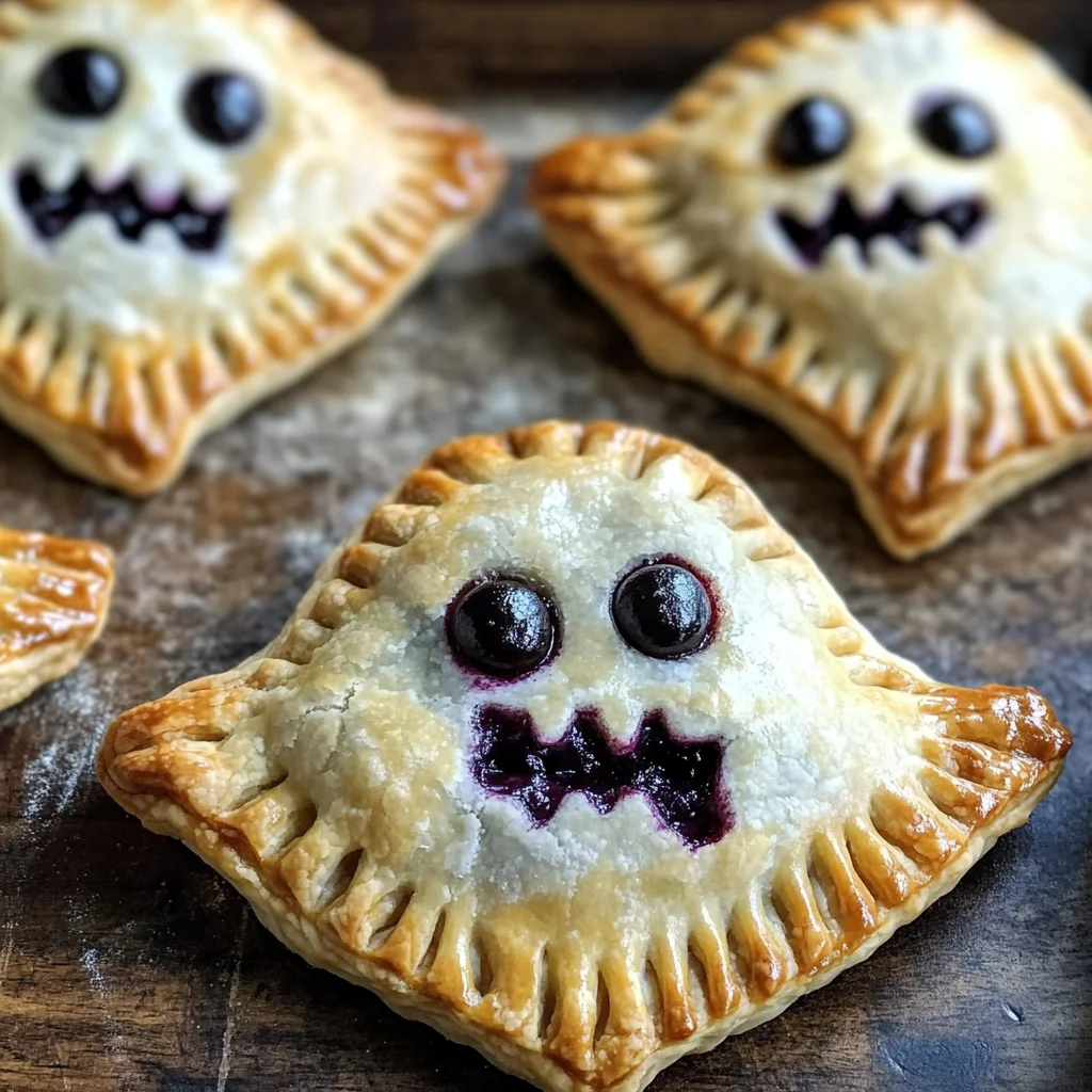 Halloween Blueberry Ghost Hand Pies