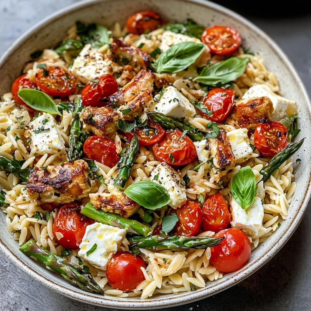 Healthy Baked Feta Orzo