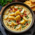 Hearty Cheddar Garlic Herb Potato Soup Recipe