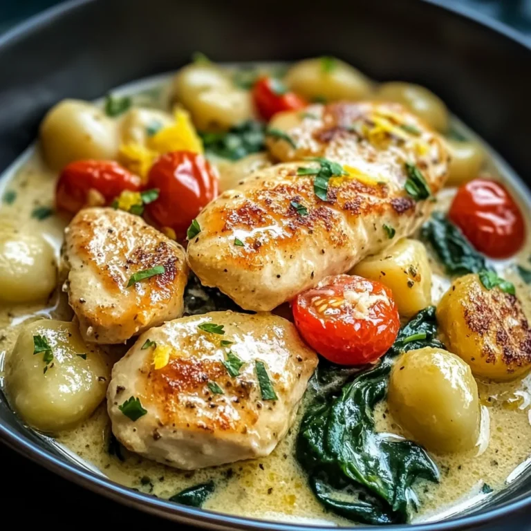 Lemon Chicken Gnocchi: Creamy One-Pot Dinner Delight