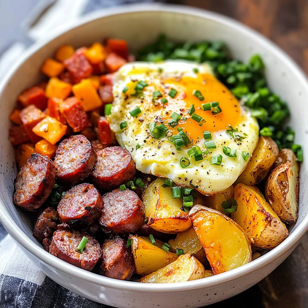 Sausage and Potato Meal Prep Breakfast Bowls