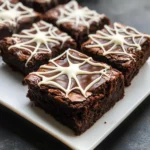 Spider Web Brownies