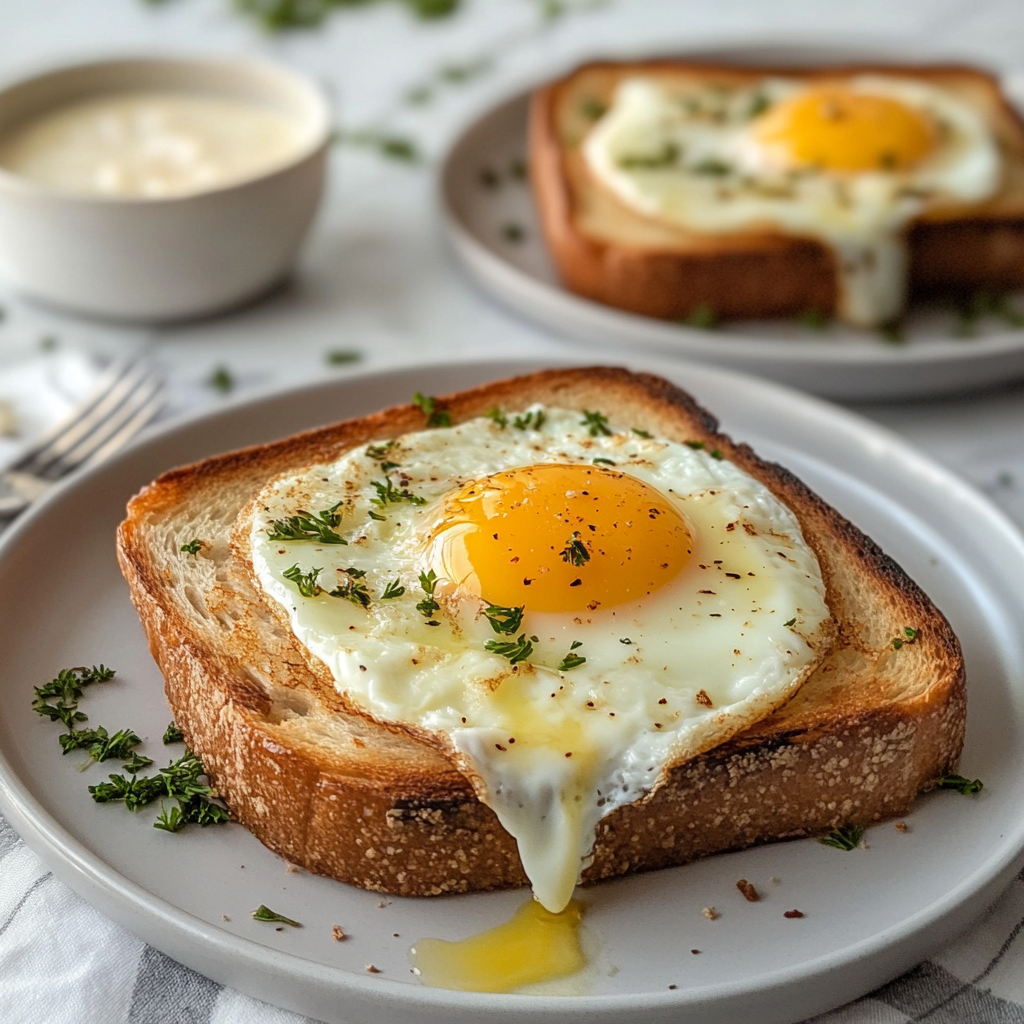 Air Fryer Egg and Cheese Toast