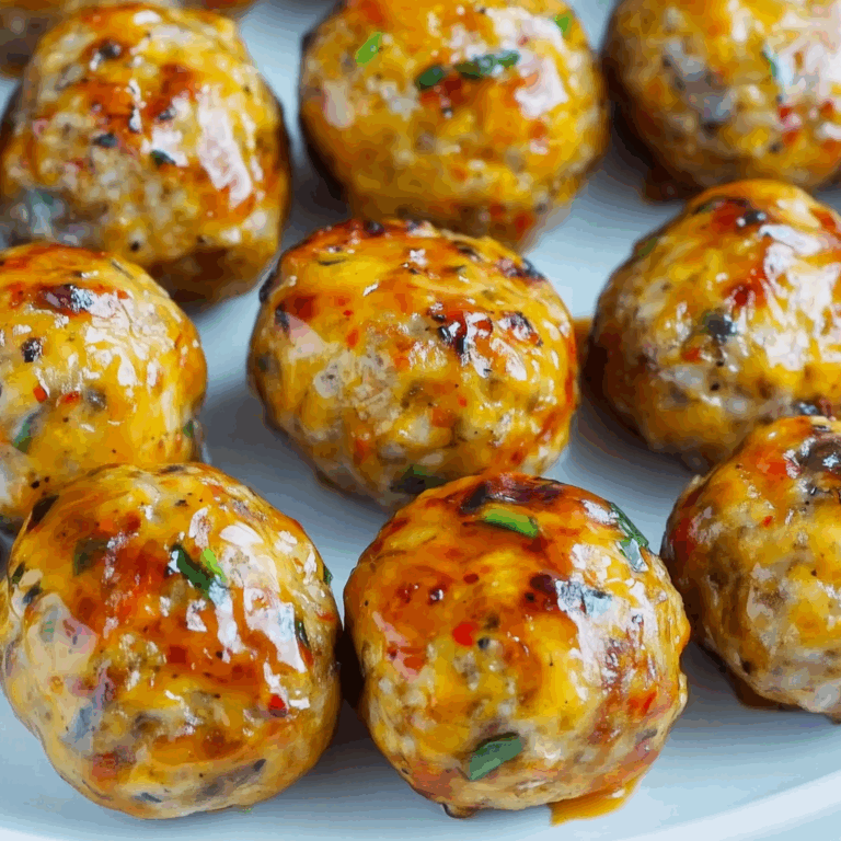 Easy Thai Baked Chicken Meatballs