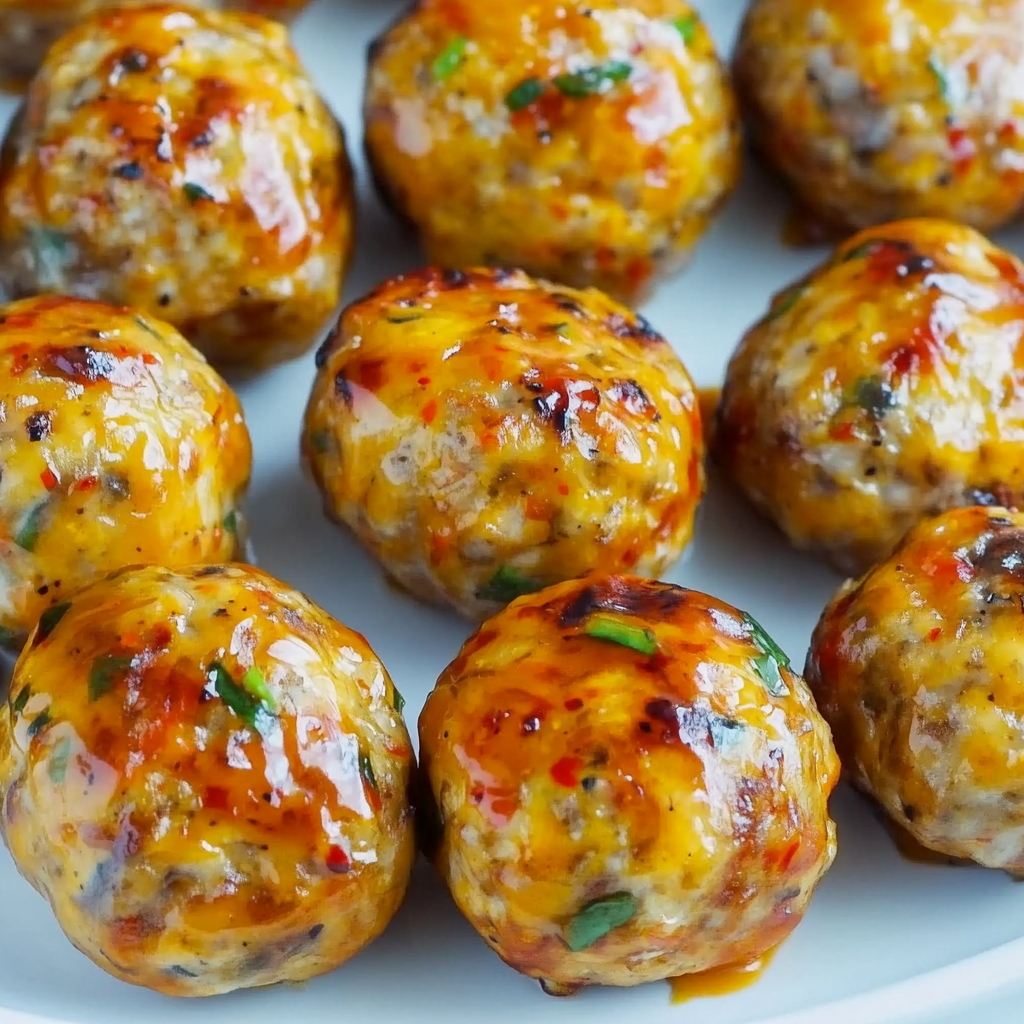 Easy Thai Baked Chicken Meatballs