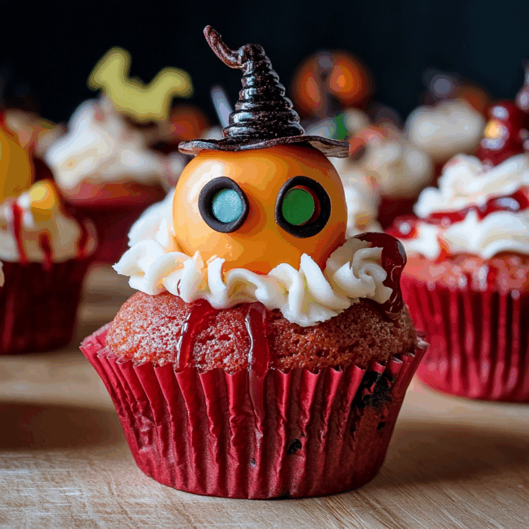 Halloween Augapfel Cupcakes