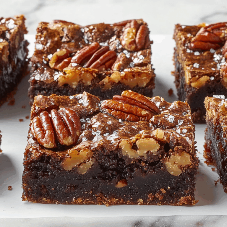 The Best Salted Pecan Pie Brownies
