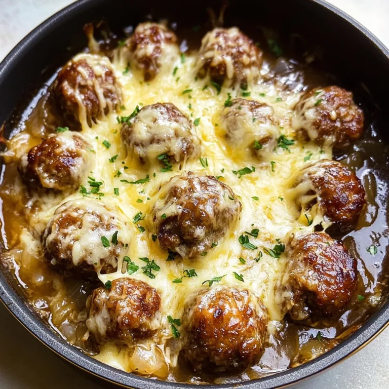 Cheesy French Onion Meatballs: The Ultimate Comfort Food Recipe