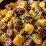 Cheesy Ranch Potatoes and Smoked Sausage