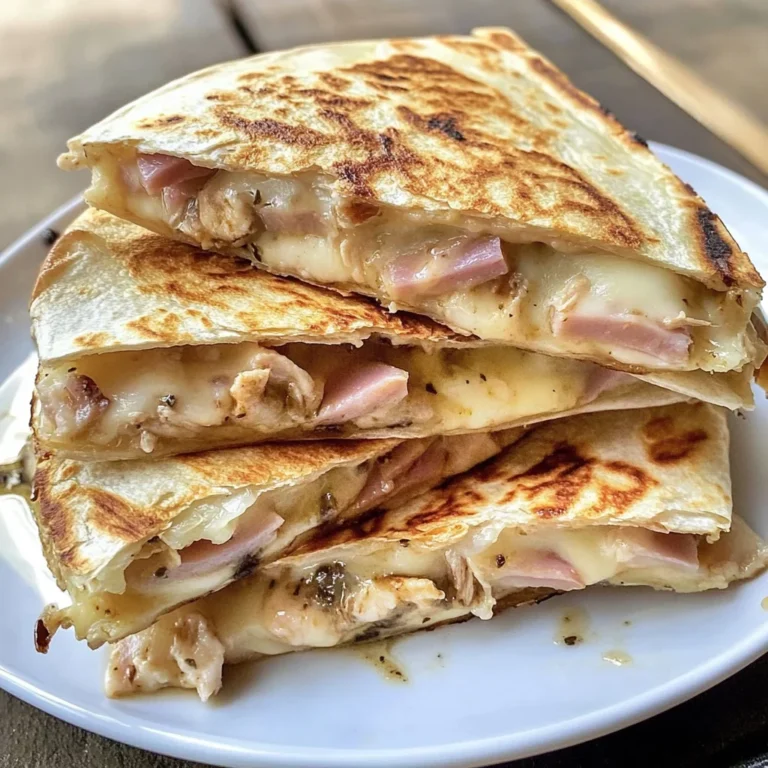 Chicken Cordon Bleu Quesadillas