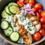 Creamy Chicken Bowls with Feta Sauce