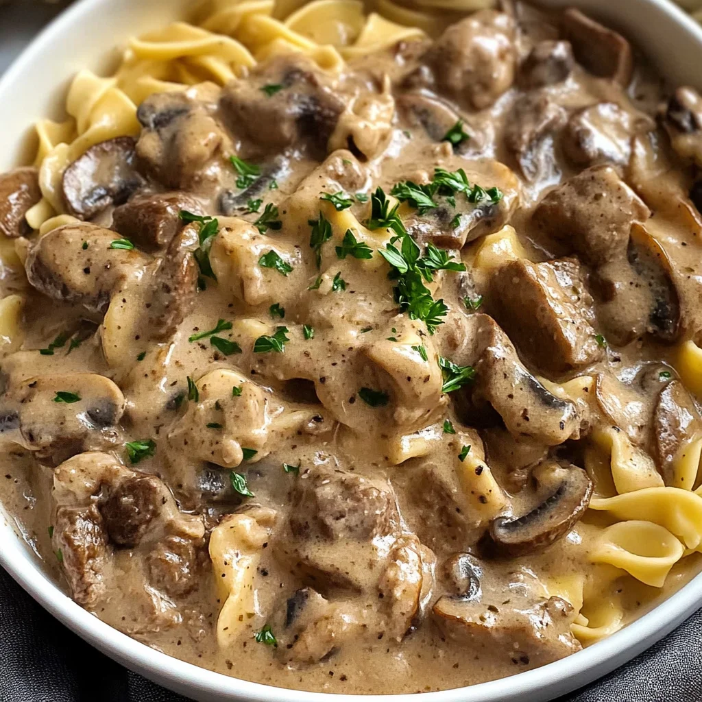 Easy Beef Stroganoff