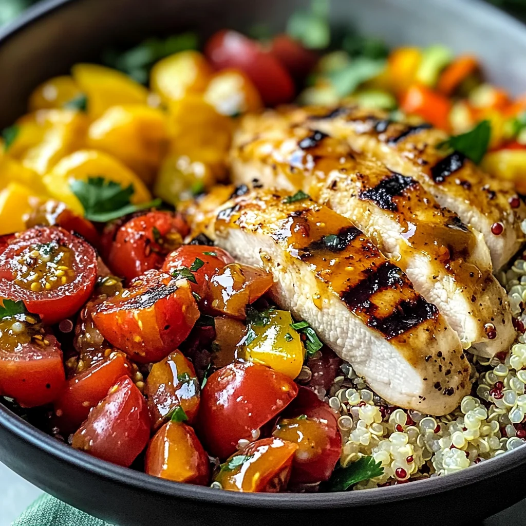 Honey Mustard Chicken Quinoa Power Bowl