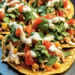 Mexican Rotisserie Chicken Tostadas