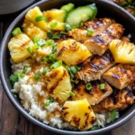 Pineapple Chicken Cauliflower Rice Bowls
