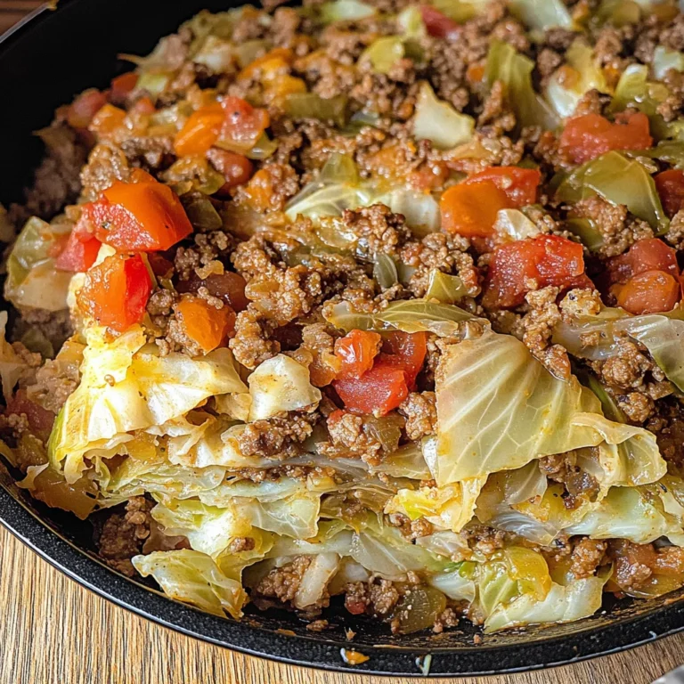 Savory Cabbage Beef Bake Recipe