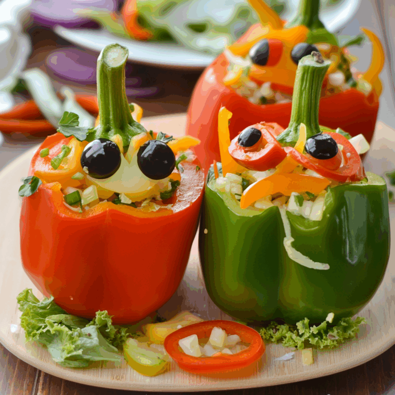 Monster Bell Pepper Salad Cups