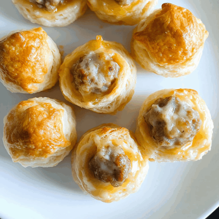Sausage and Cream Cheese Biscuit Bites